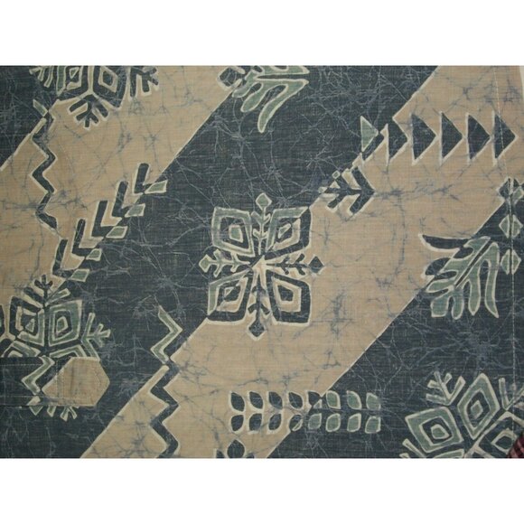 HRH His Royal Highness Reverse Print Hawaiian Shirt Blue Grey Hawaii Size Medium - Picture 11 of 12